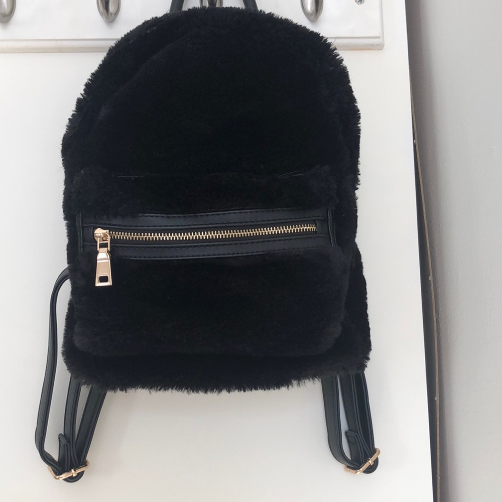 Urban Expressions Faux Fur Backpack